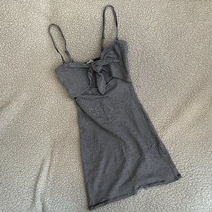 GARAGE - Navy Short-Striped Dress - XS